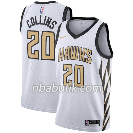 NBA Mænd Trøje Atlanta Hawks John Collins 20 2018-19 Nike City Edition Hvid Swingman NBA Mænd Trøje Atlanta Hawks John Collins 20 2018-19 Nike City Edition Hvid Swingman